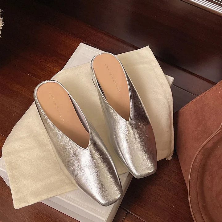 Elvon Round-Toe Mules - Image 17