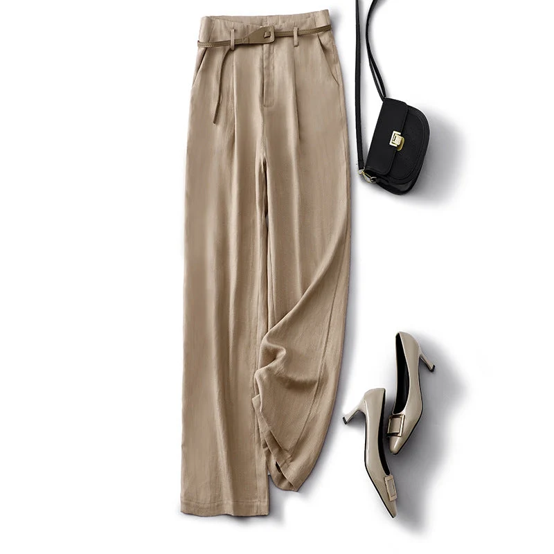 Esme Pleated-Belt Trousers - Image 2