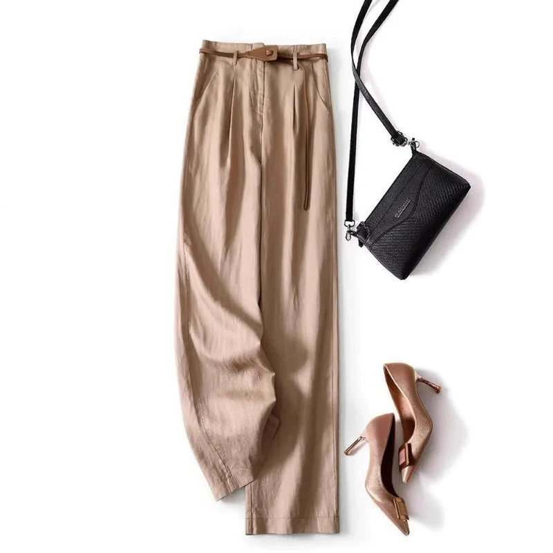 Esme Pleated-Belt Trousers - Image 3