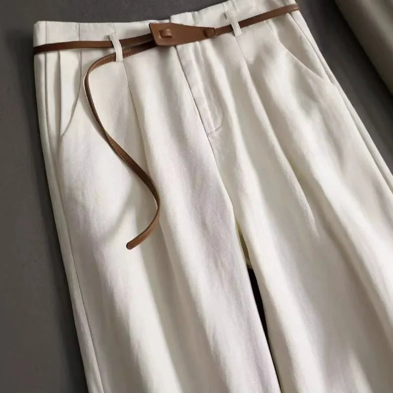 Esme Pleated-Belt Trousers - Image 4