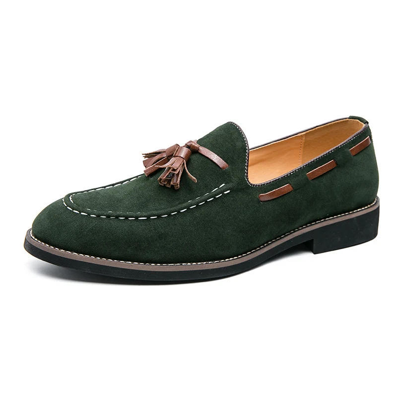 Grayson Velvet Tassel Shoes - Image 2