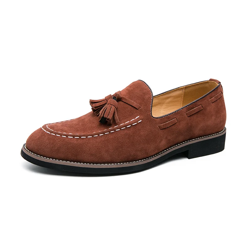 Grayson Velvet Tassel Shoes - Image 3