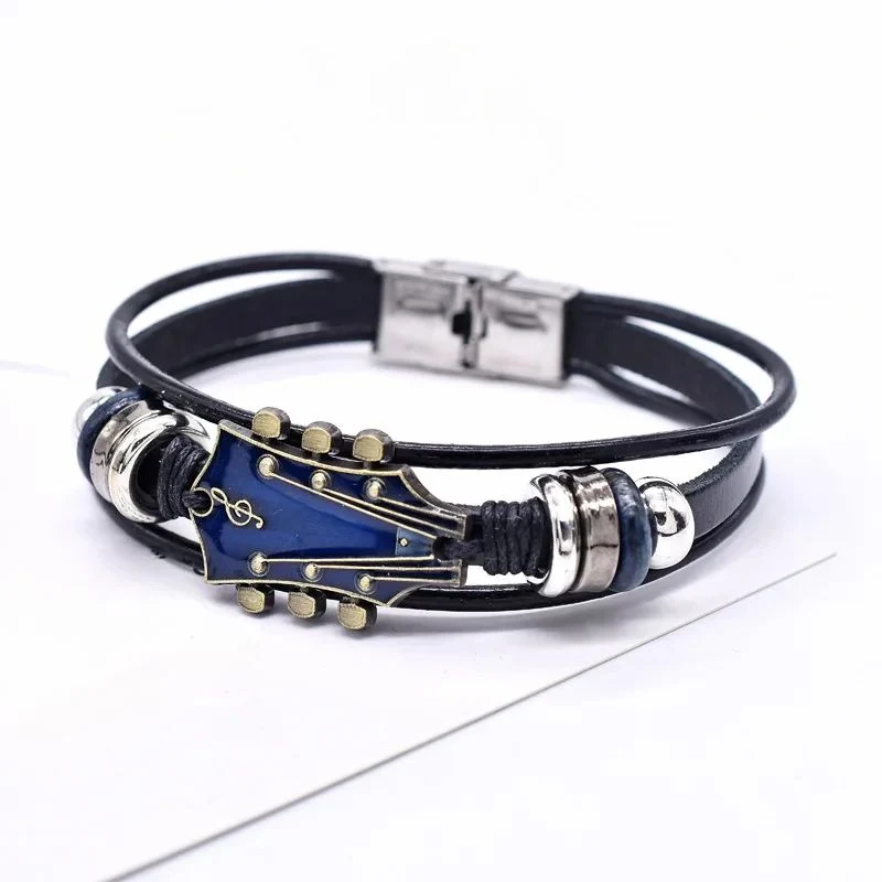 Guitar Leather Bracelet - Image 4