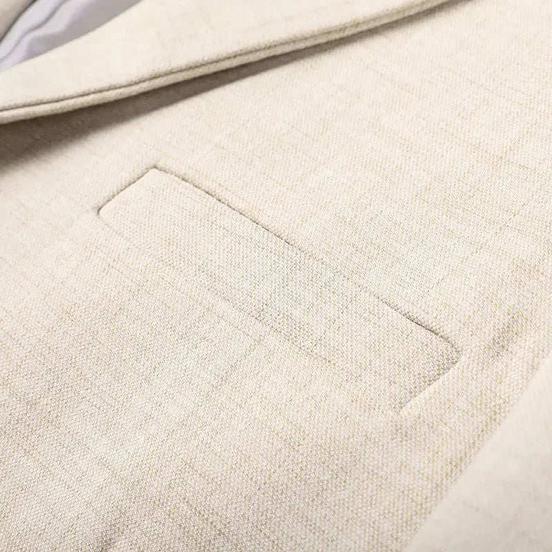 Harland Classic Linen Blazer - Image 4