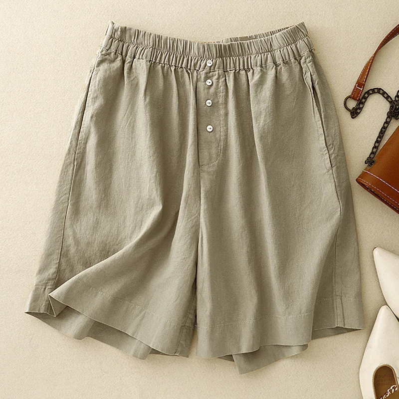 Haven Relaxed Linen Shorts