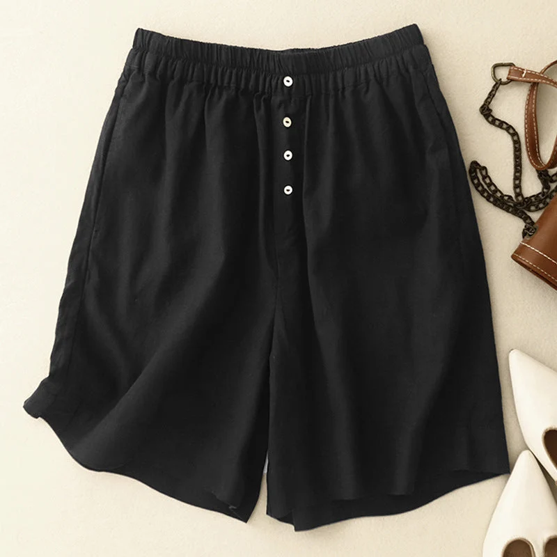 Haven Relaxed Linen Shorts - Image 2
