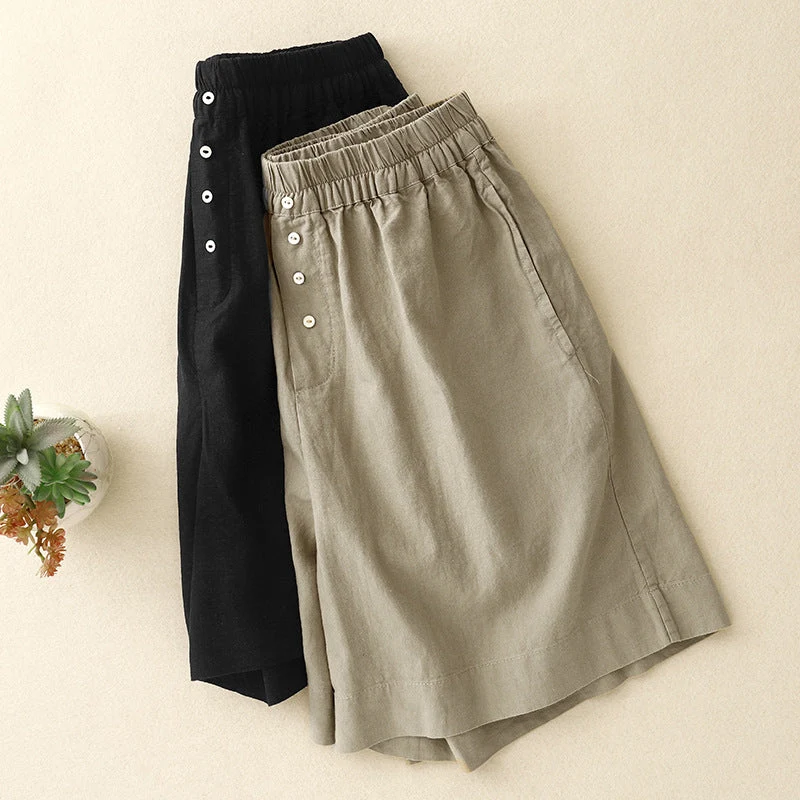 Haven Relaxed Linen Shorts - Image 3