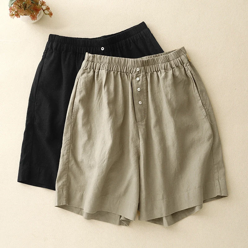Haven Relaxed Linen Shorts - Image 4