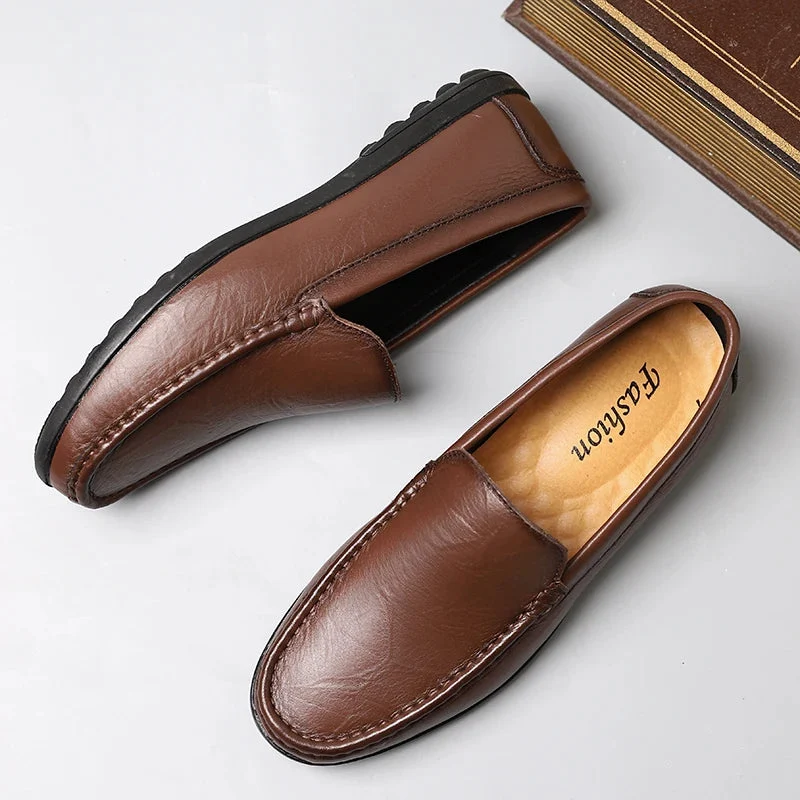 Hombre Genuine Leather Loafers - Image 10