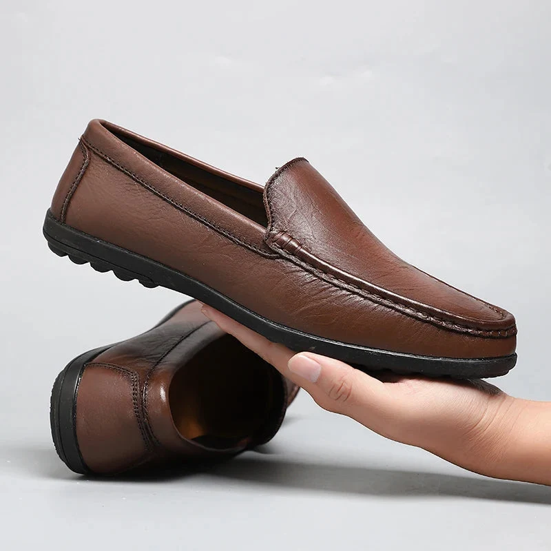 Hombre Genuine Leather Loafers - Image 13