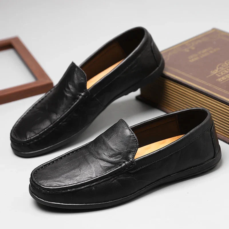 Hombre Genuine Leather Loafers - Image 2