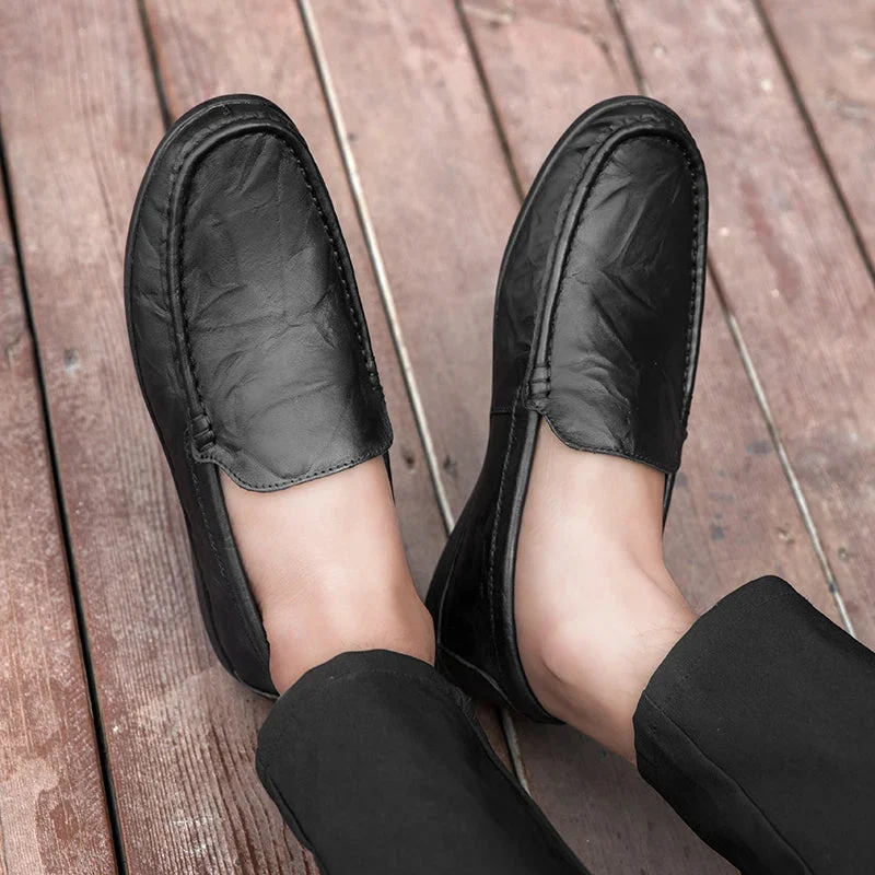 Hombre Genuine Leather Loafers - Image 3