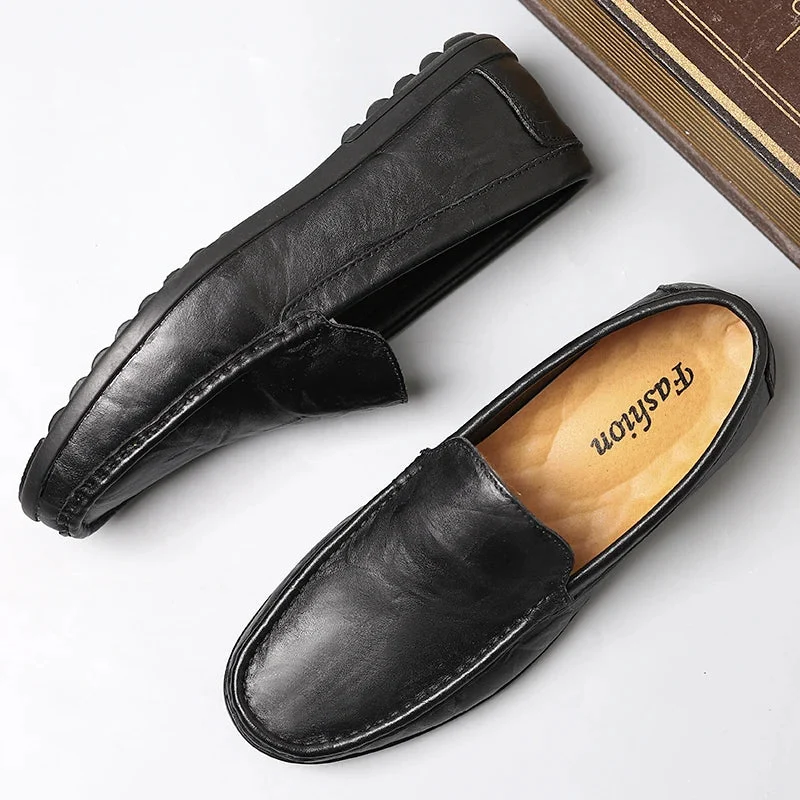 Hombre Genuine Leather Loafers - Image 4