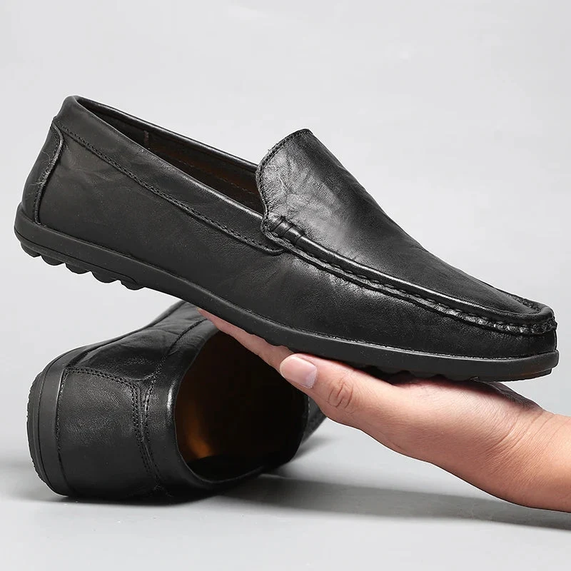 Hombre Genuine Leather Loafers - Image 5