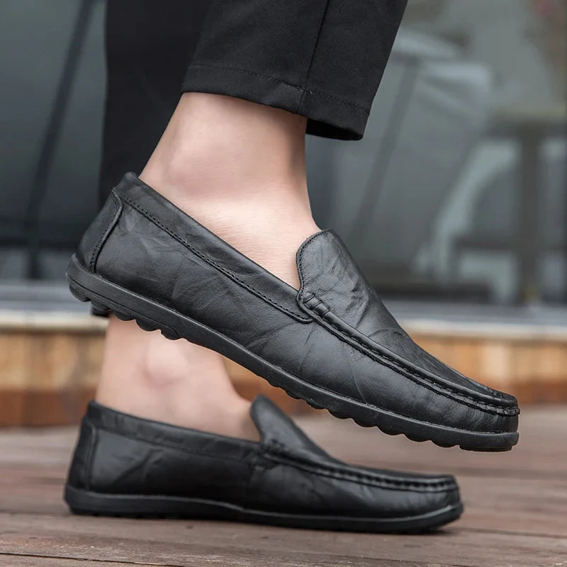 Hombre Genuine Leather Loafers - Image 6
