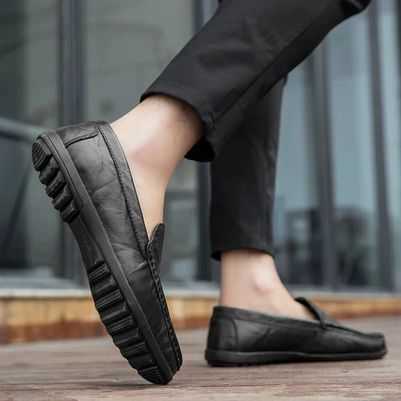 Hombre Genuine Leather Loafers - Image 7