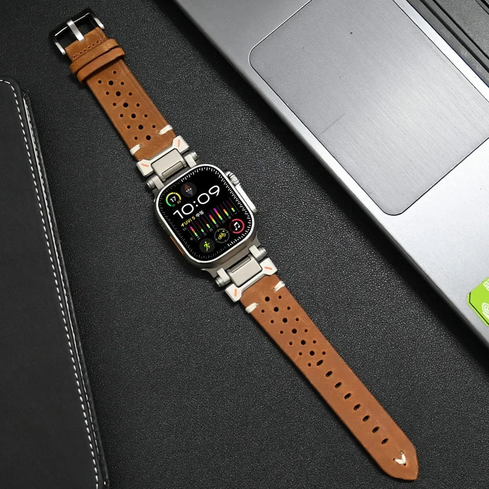Jacek Leather Apple Watch Band - Image 3