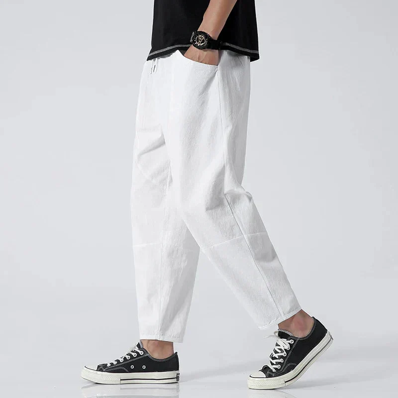 Katachi™ Cropped Linen Pants - Image 3