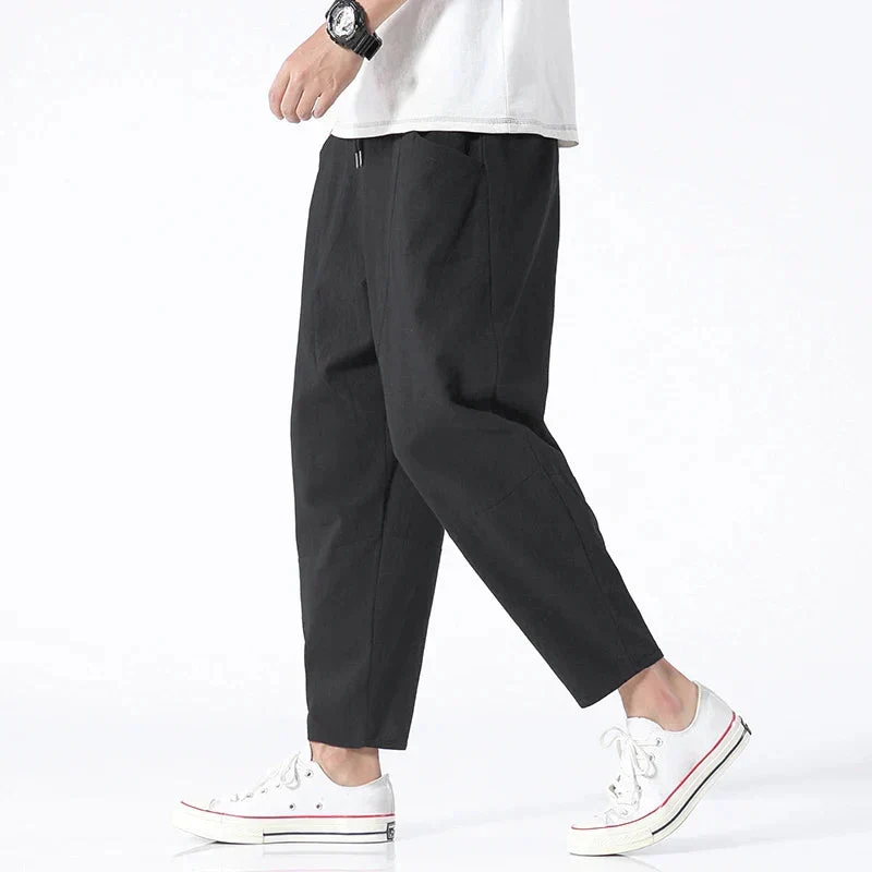 Katachi™ Cropped Linen Pants - Image 4