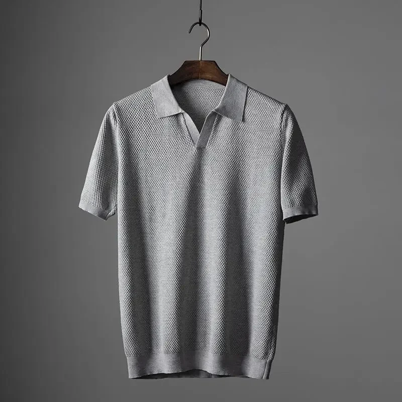 Lennox Knit-Collar Polo