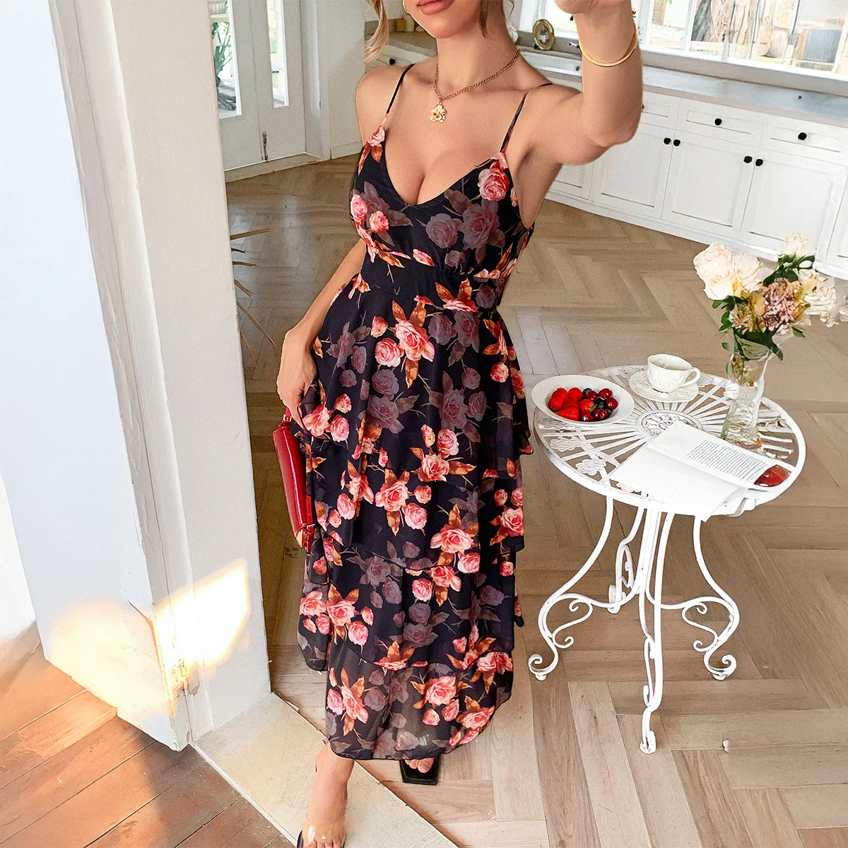 Liora Floral Maxi Cami Dress - Image 4