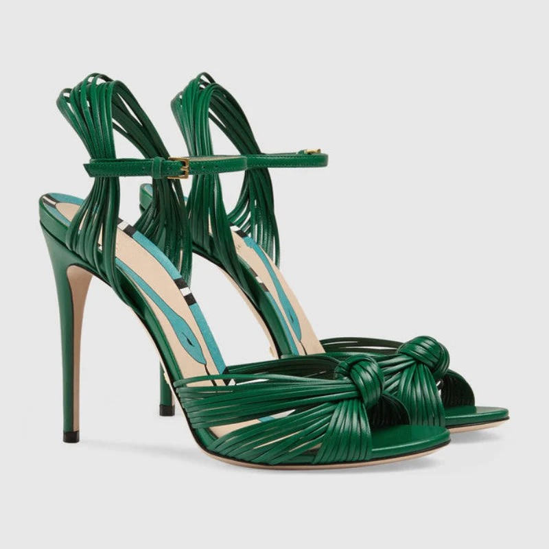 Liora Metallic Heeled Sandals - Image 2