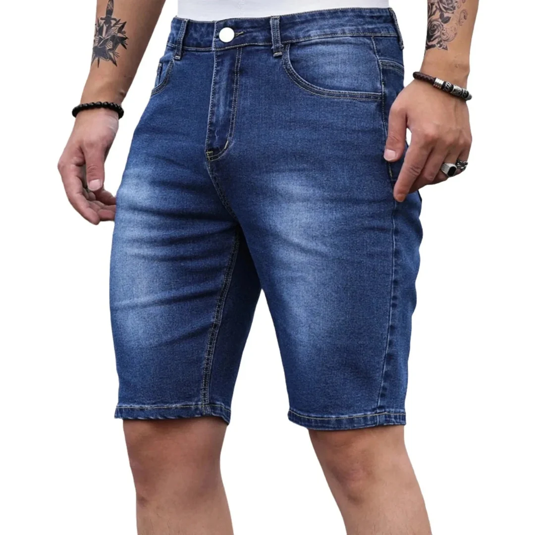 Loren Light Wash Denim Shorts - Image 2