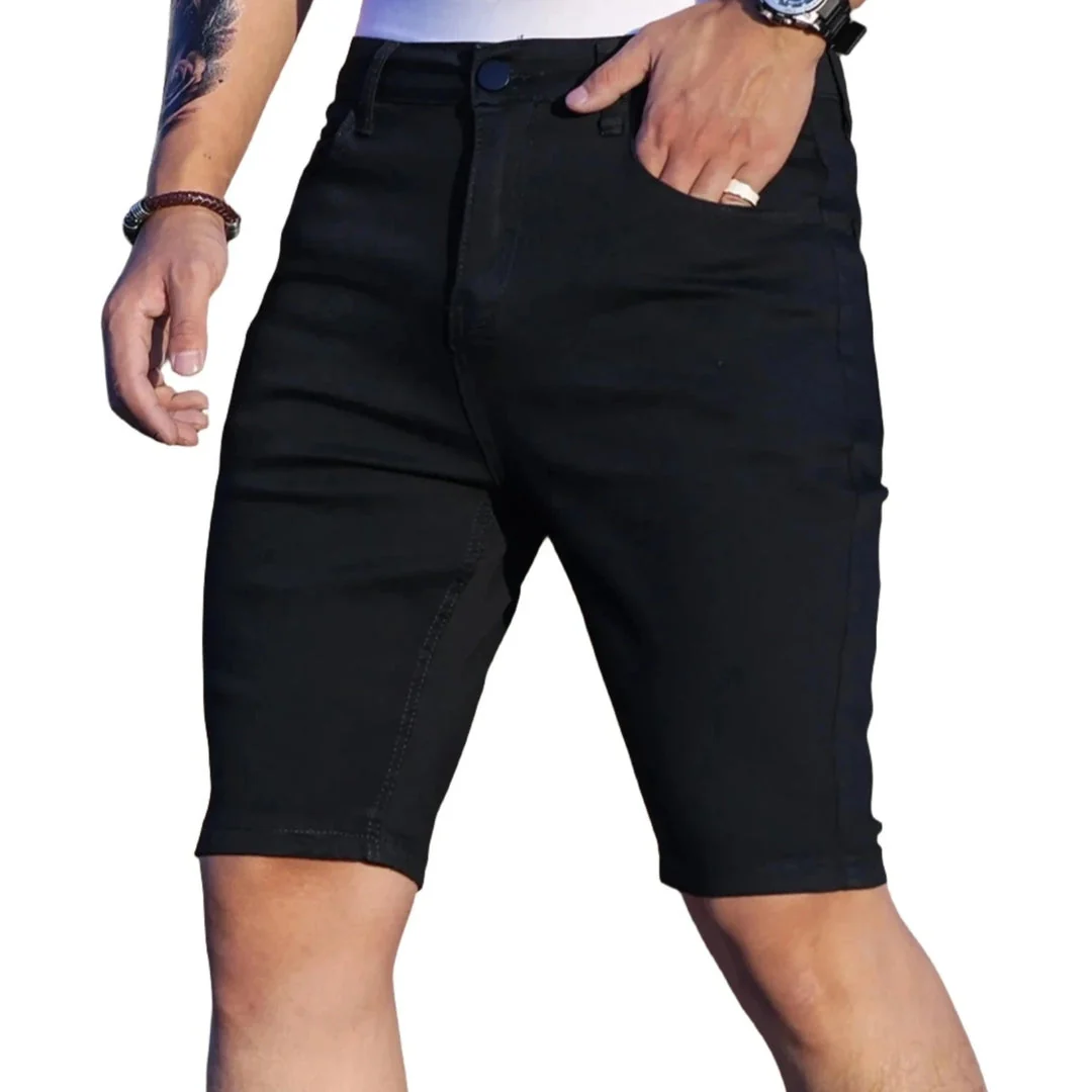 Loren Light Wash Denim Shorts - Image 3