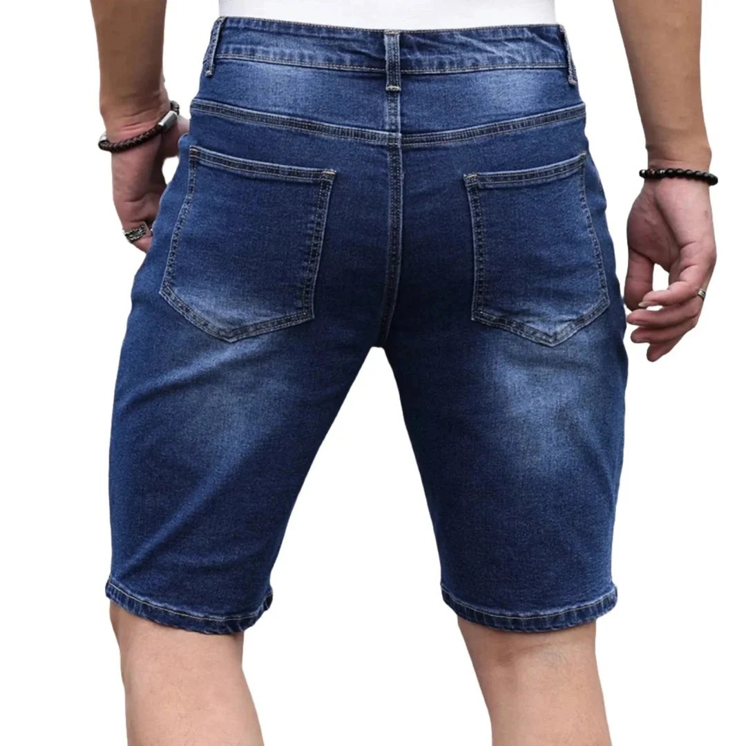 Loren Light Wash Denim Shorts - Image 4