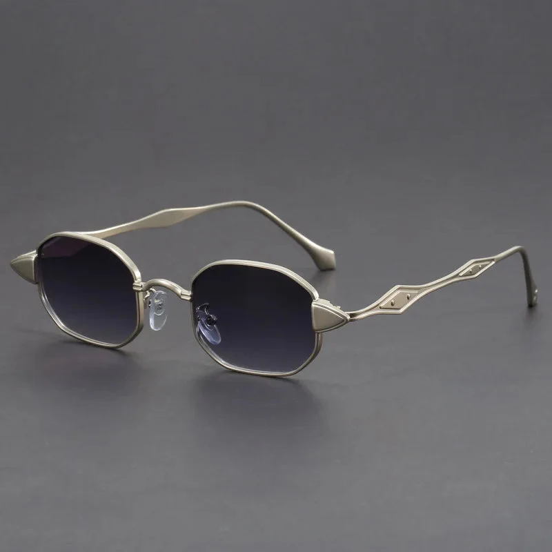 Lunara Spiked Oval Sunglasses