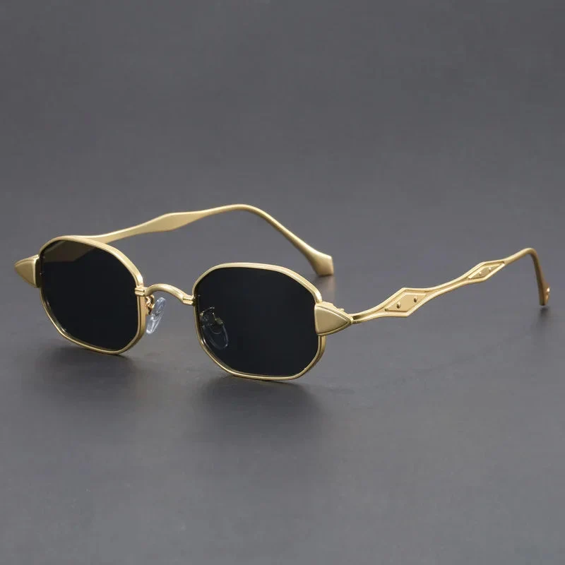 Lunara Spiked Oval Sunglasses - Image 3