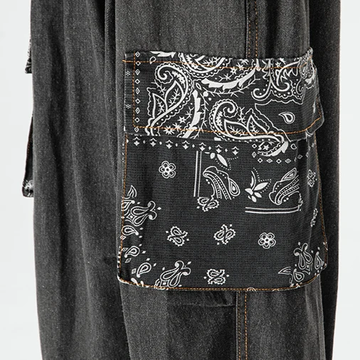 Maddox Paisley Denim Joggers - Image 6
