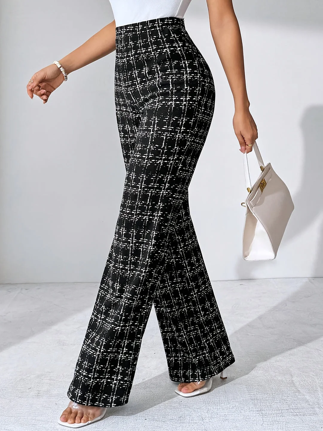 Maribel Plaid Flare Pant