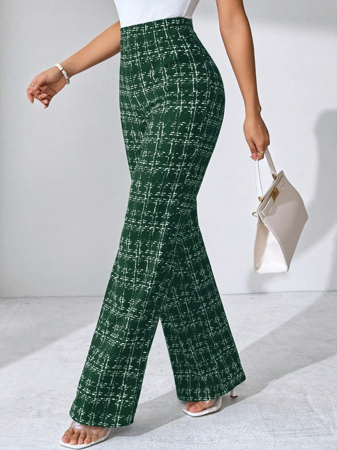 Maribel Plaid Flare Pant - Image 3