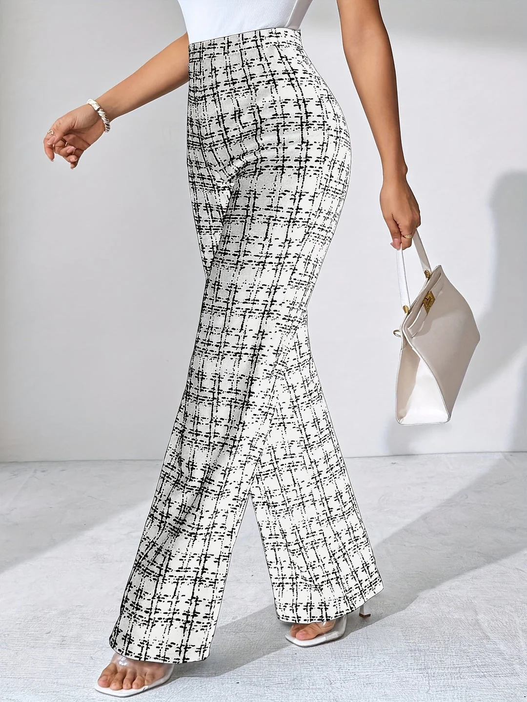 Maribel Plaid Flare Pant - Image 4