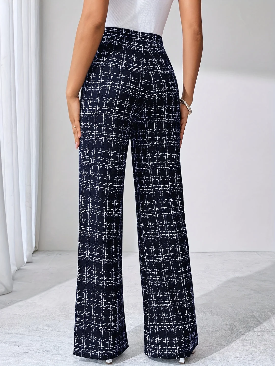 Maribel Plaid Flare Pant - Image 6