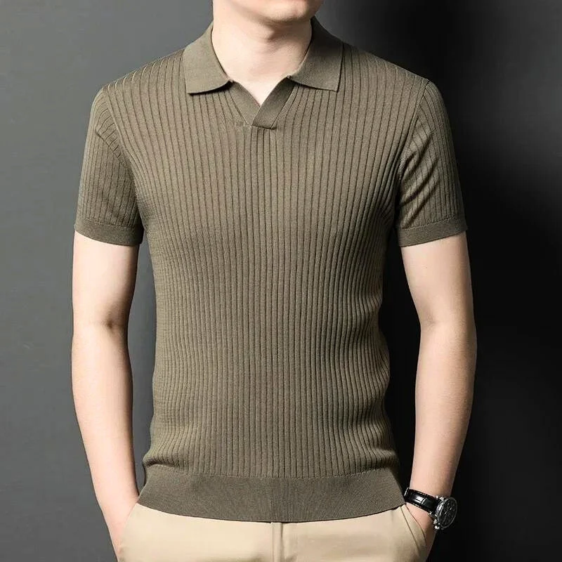 Marvo Knitted Polo Shirt - Image 4