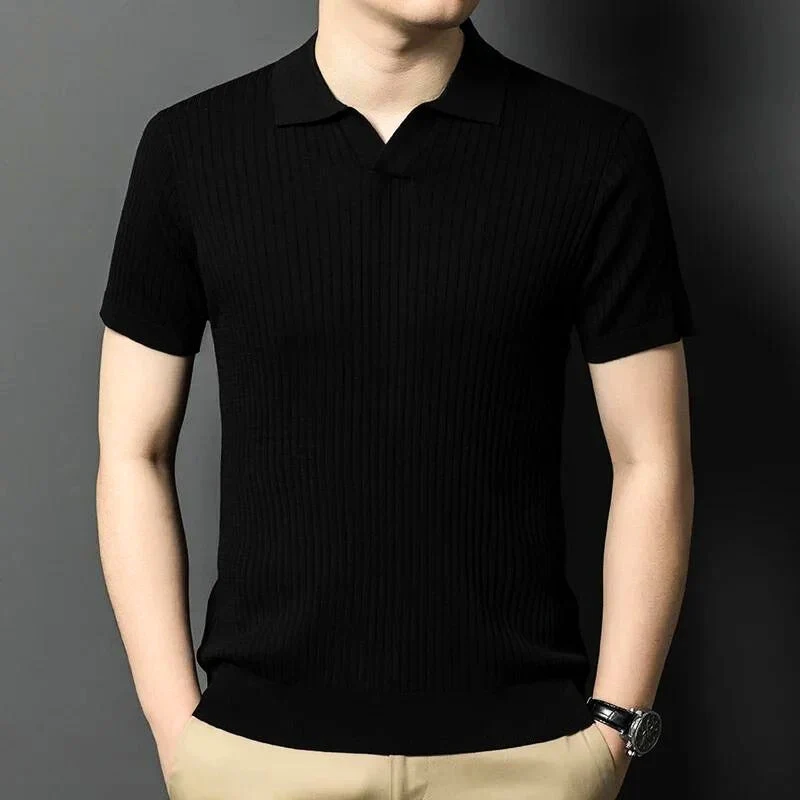 Marvo Knitted Polo Shirt - Image 7