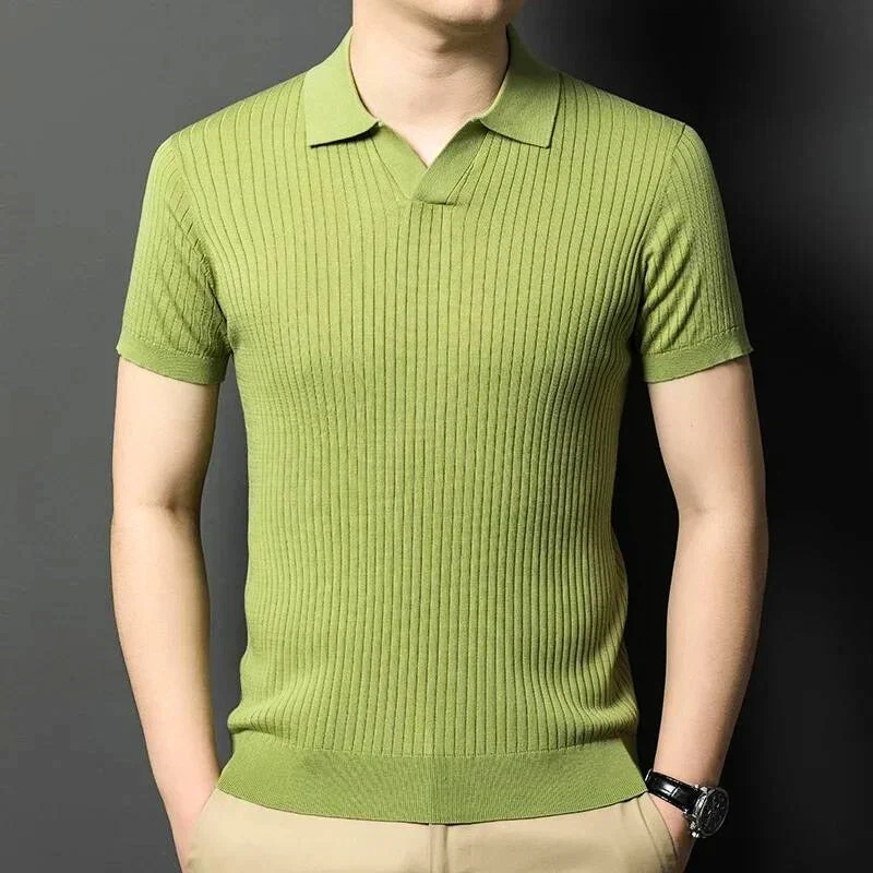 Marvo Knitted Polo Shirt - Image 8