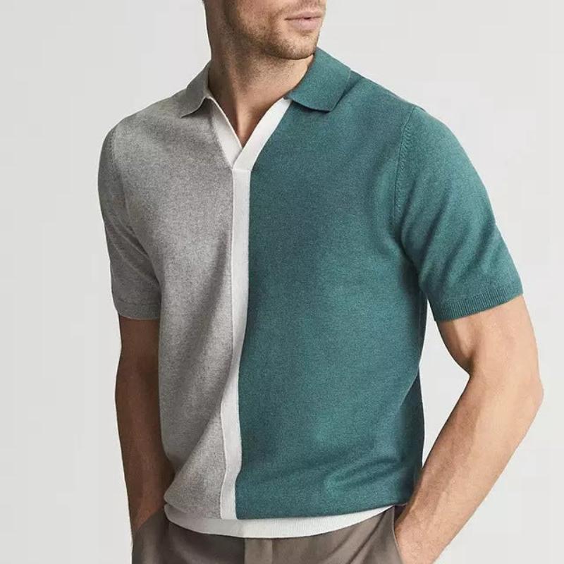 Mateo Split-Panel Knit Polo - Image 2