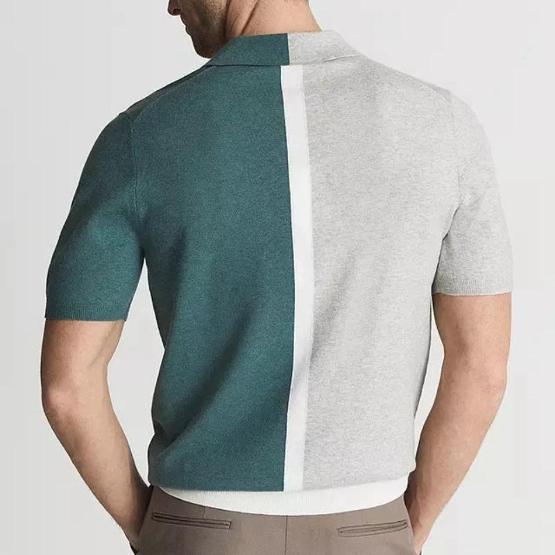 Mateo Split-Panel Knit Polo - Image 3