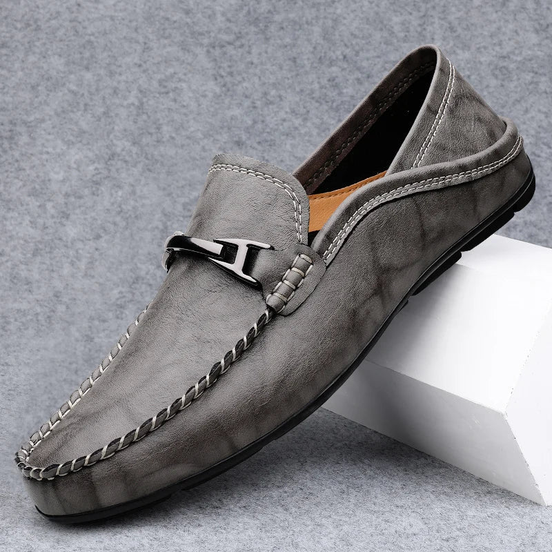 Miler Genuine Leather Loafers - Image 9