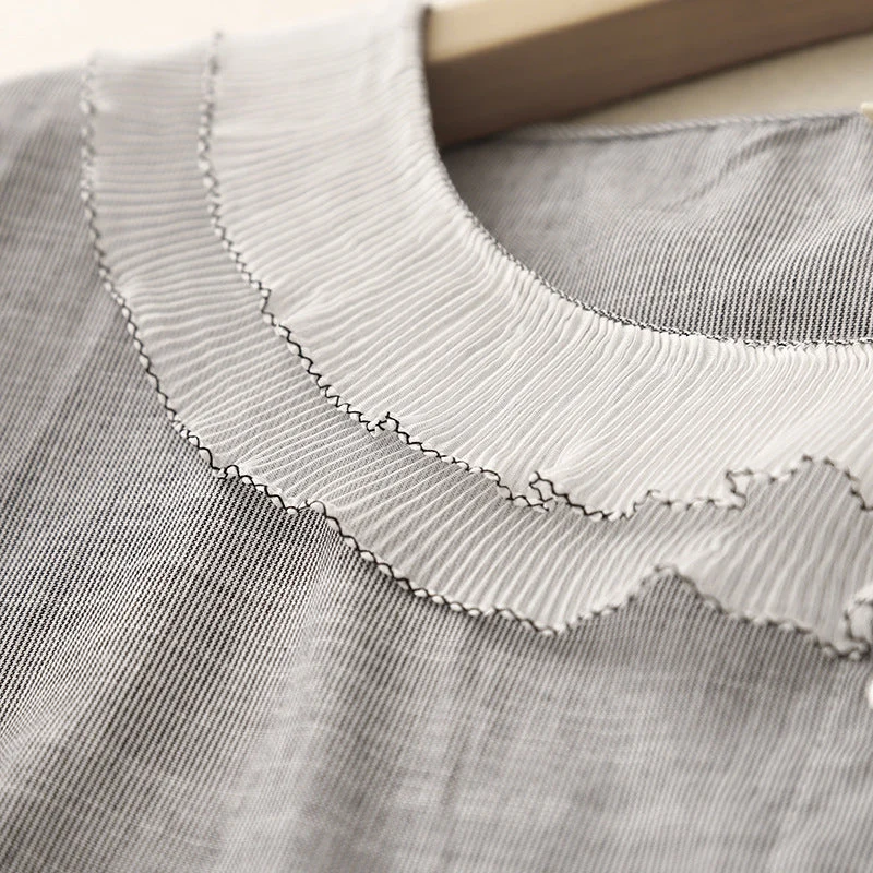 Mira Petal-Collar Blouse - Image 3