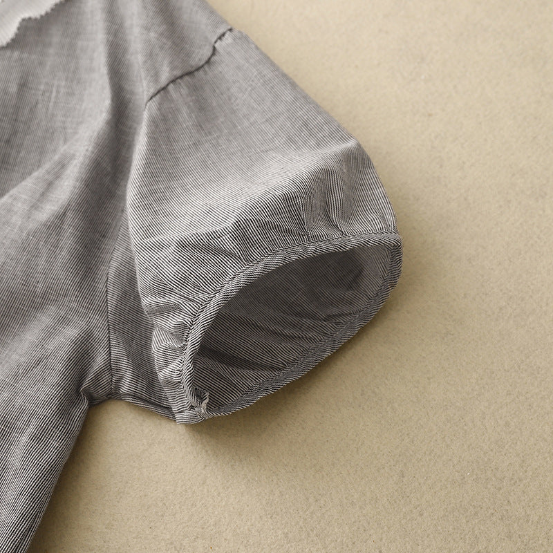 Mira Petal-Collar Blouse - Image 4
