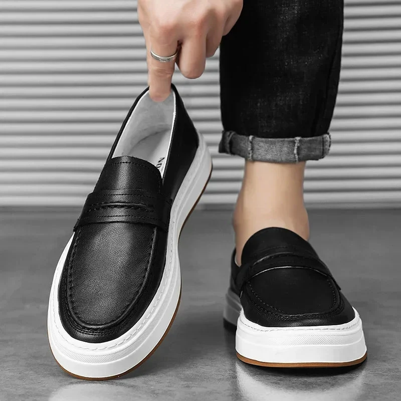 Moico Genuine Leather Loafers - Image 10
