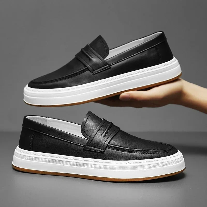 Moico Genuine Leather Loafers - Image 11