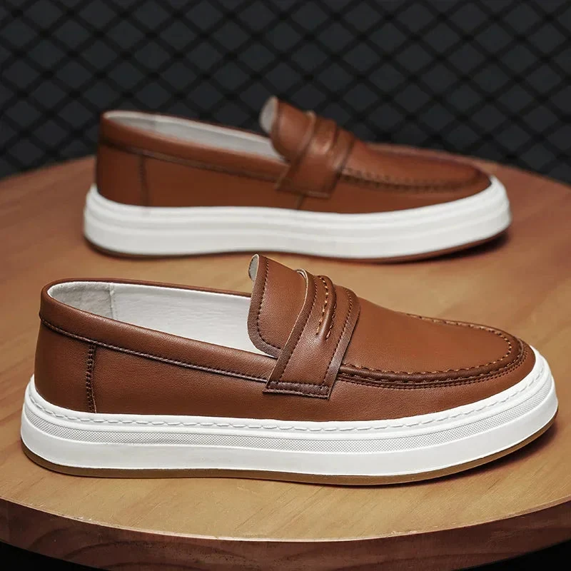 Moico Genuine Leather Loafers - Image 14