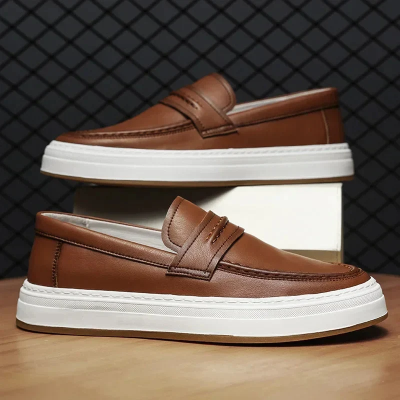 Moico Genuine Leather Loafers - Image 17