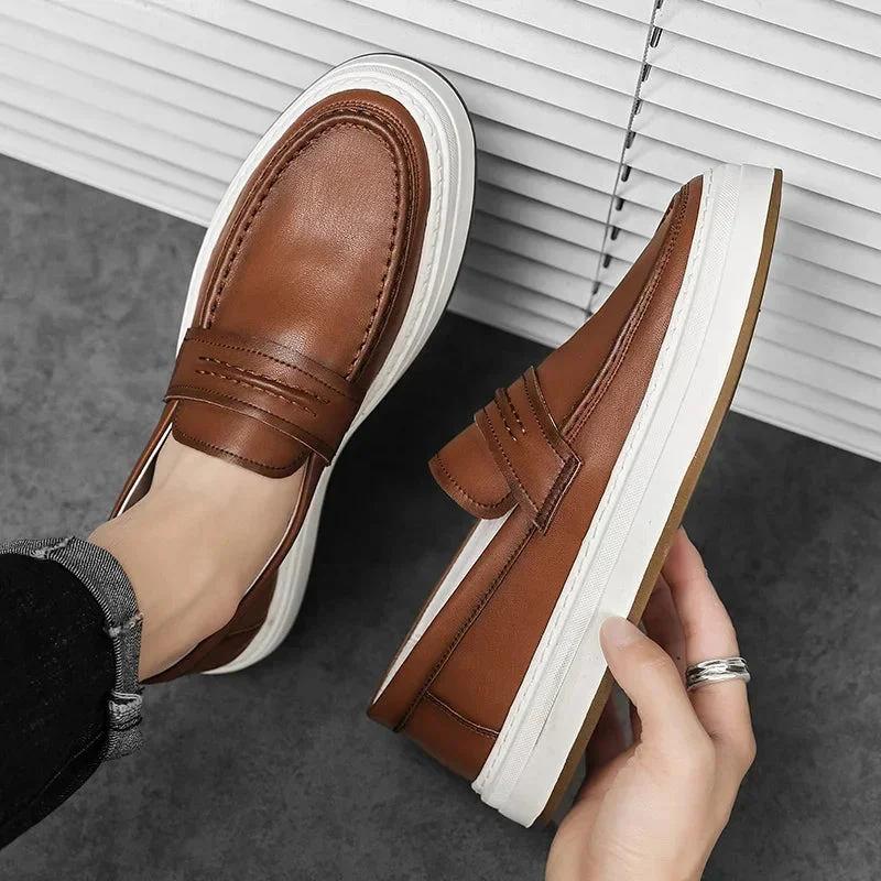 Moico Genuine Leather Loafers - Image 18
