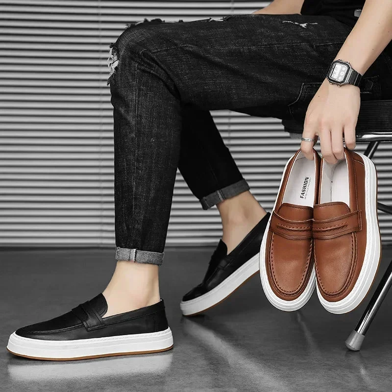 Moico Genuine Leather Loafers - Image 23